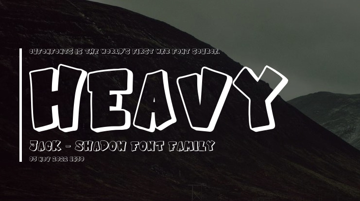 Heavy Jack - Shadow Font Family