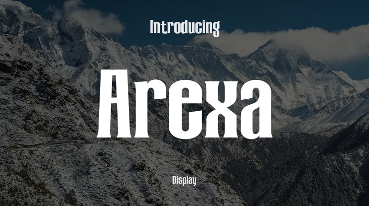 Arexa Font