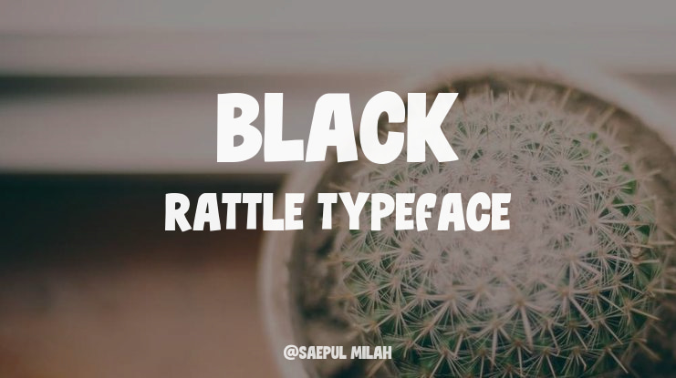 Black Rattle Font