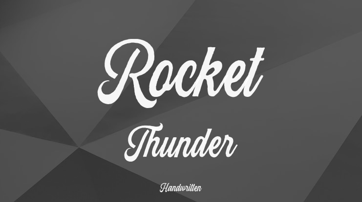 Rocket Thunder Font Family