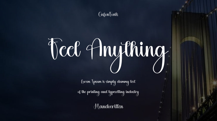Feel Anything Font