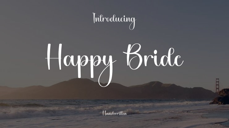 Happy Bride Font