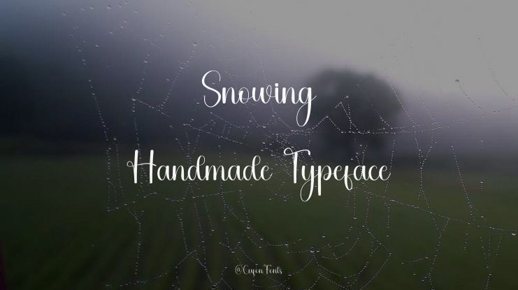 Snowing Handmade Font