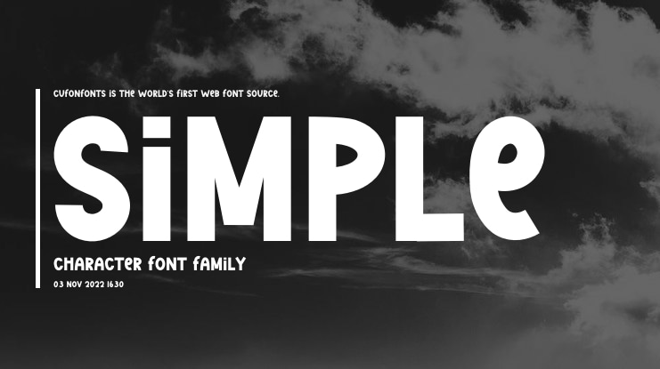 Simple Character Font