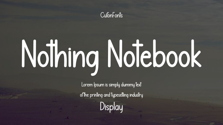 Nothing Notebook Font