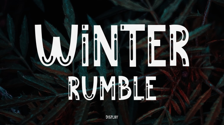 Winter Rumble Font