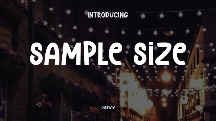 Sample Size Font