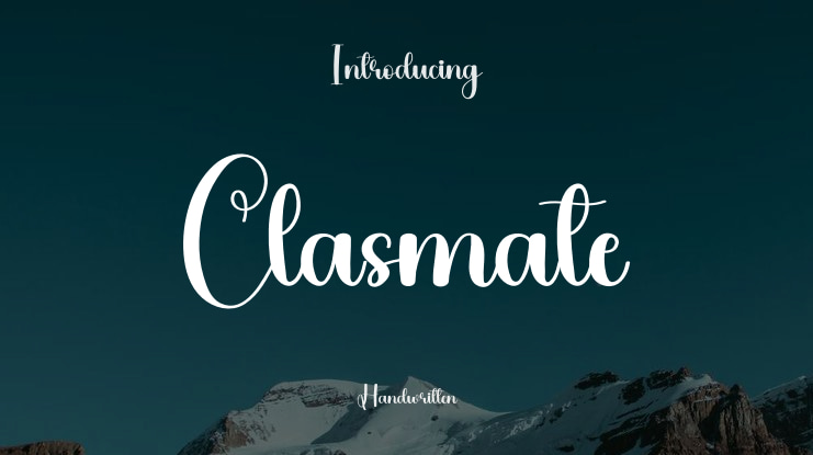 Clasmate Font
