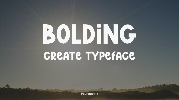 Bolding Create Font
