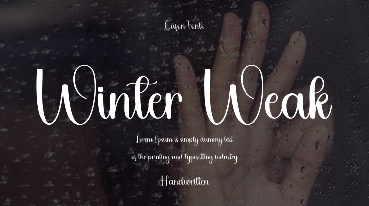 Winter Weak Font