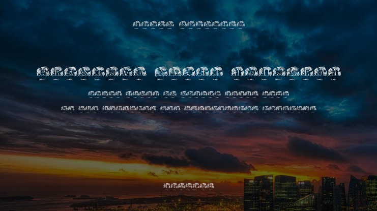 Aristova Split Monogram Font