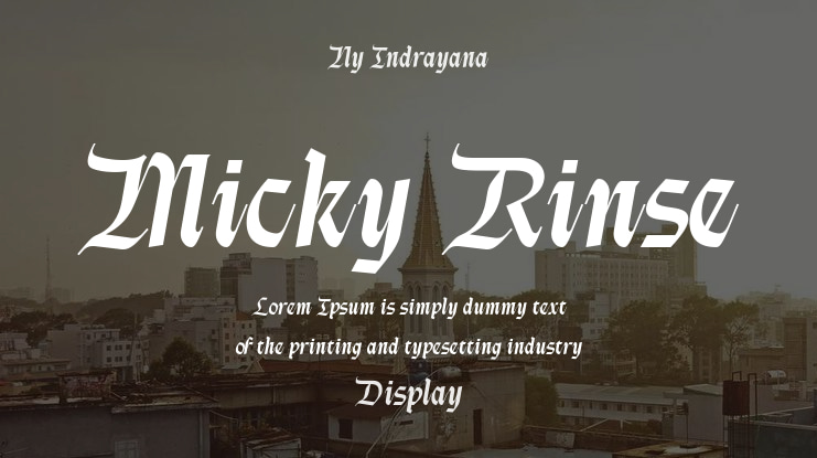 Micky Rinse Font