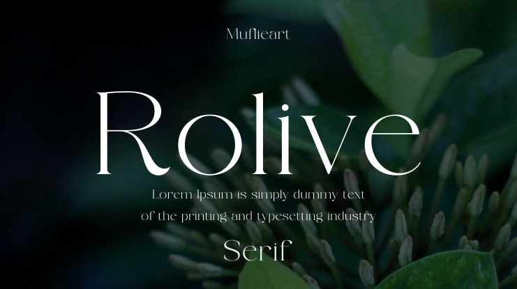 Rolive Font