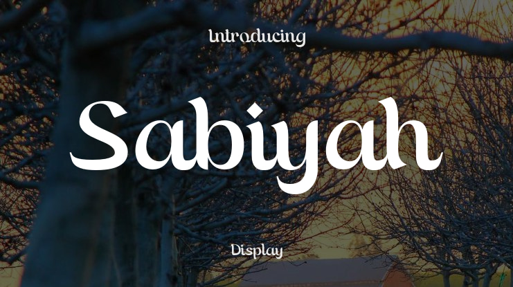 Sabiyah Font Family