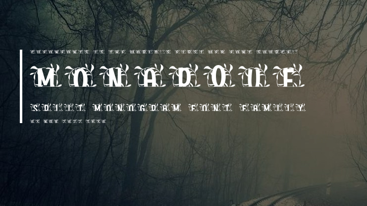 Monarque Split Monogram Font