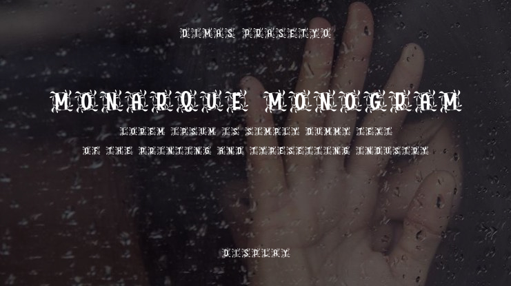 Monarque Monogram Font
