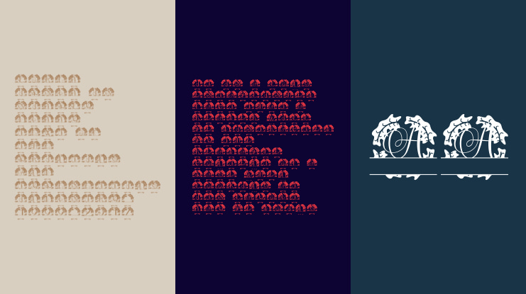 Nouveau Split Monogram Font