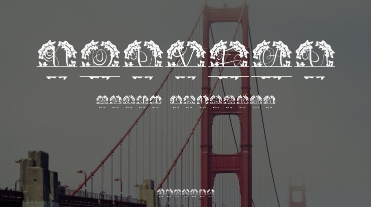 Nouveau Split Monogram Font