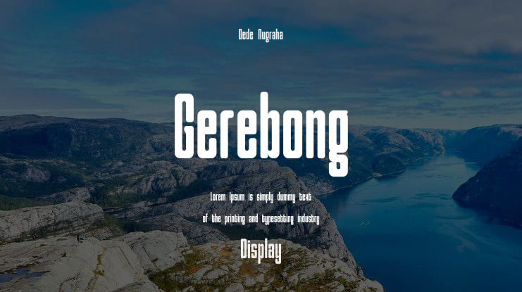 Gerebong Font Family