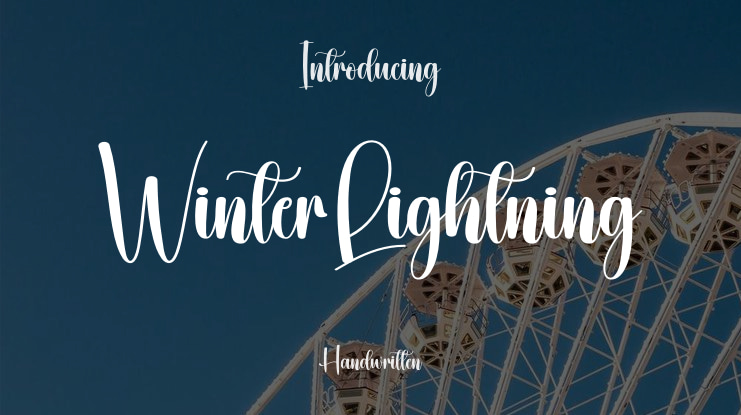 Winter Lightning Font