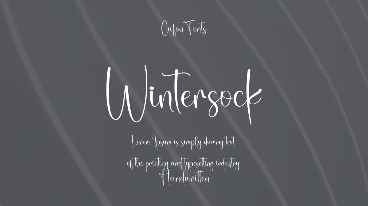 Wintersock Font