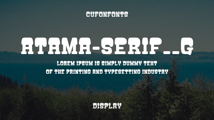 ATAMA-SERIF__G Font