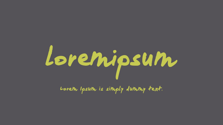 loremipsum Font