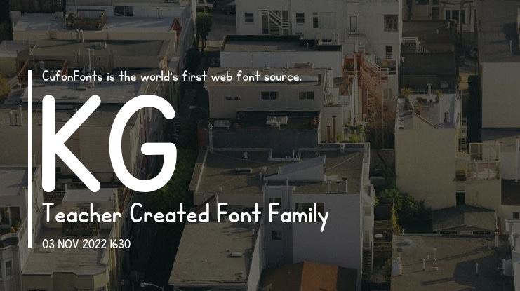 KG Teacher Created Font Family