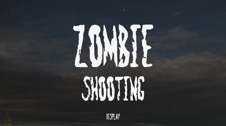 Zombie Shooting Font