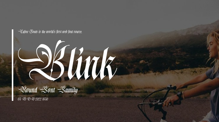 Blink Round Font
