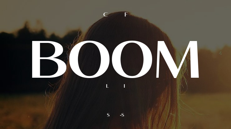 BOOM Font Family