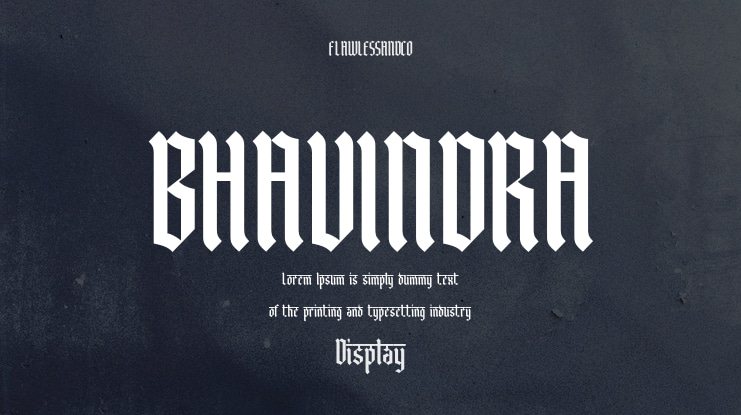 BHAVINDRA Font