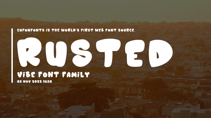 Rusted Vibe Font