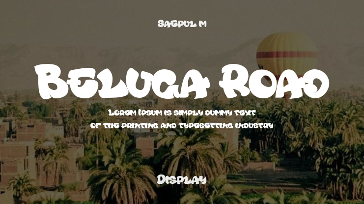 Beluga Road Font
