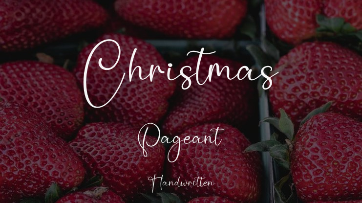 Christmas Pageant Font