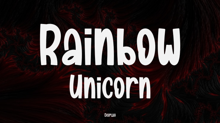 Rainbow Unicorn Font
