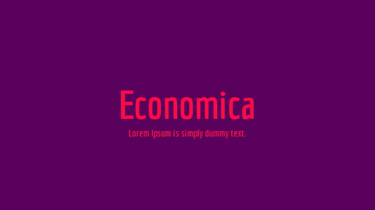 Economica Font Family
