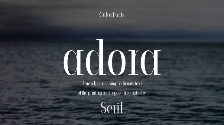 adora Font Family
