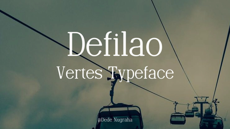 Defilao Vertes Font