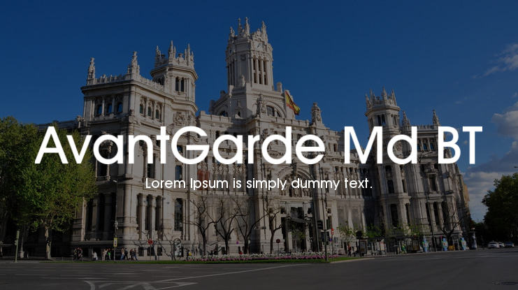 AvantGarde Md BT Font Family