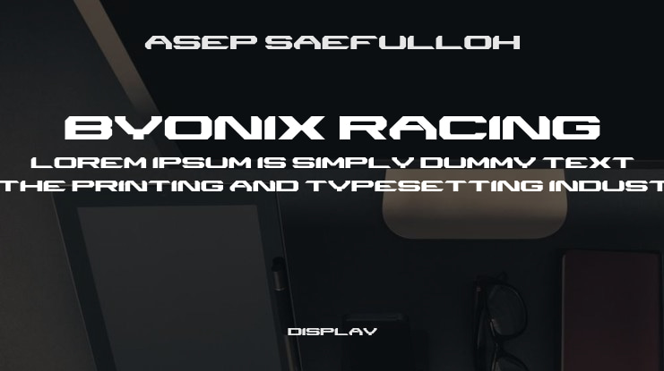 Byonix Racing Font
