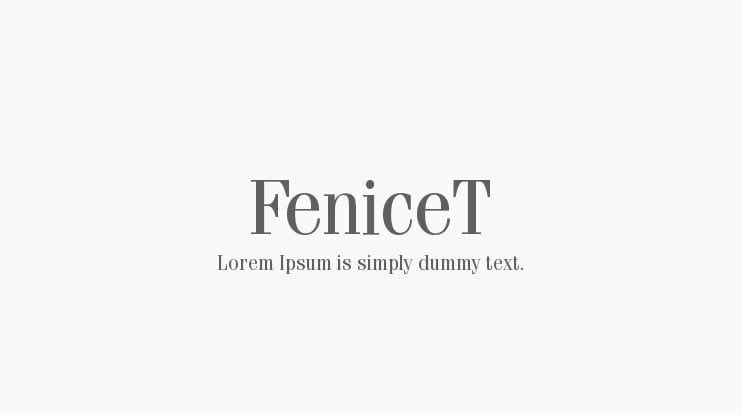 FeniceT Font