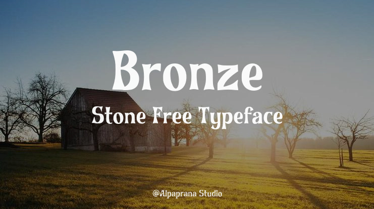 Bronze Stone Free Font
