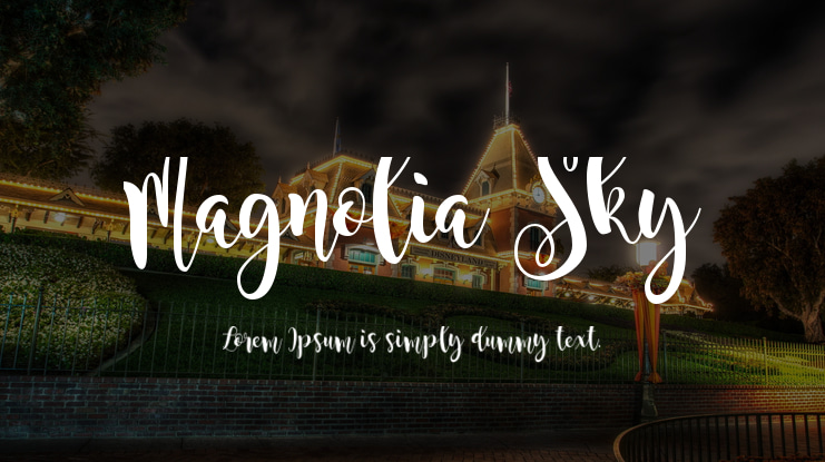 Magnolia Sky Font