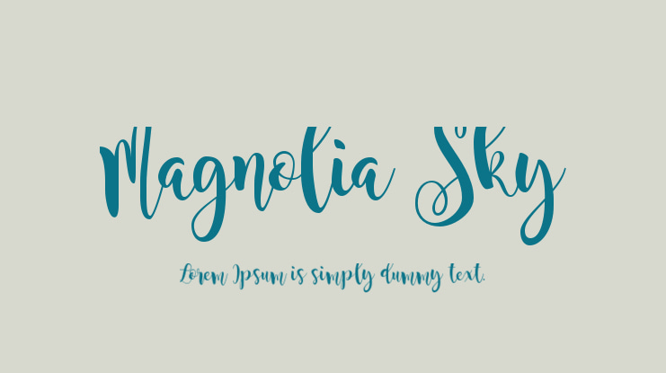 Magnolia Sky Font