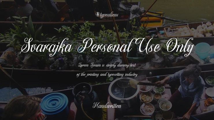 Svarajka Personal Use Only Font