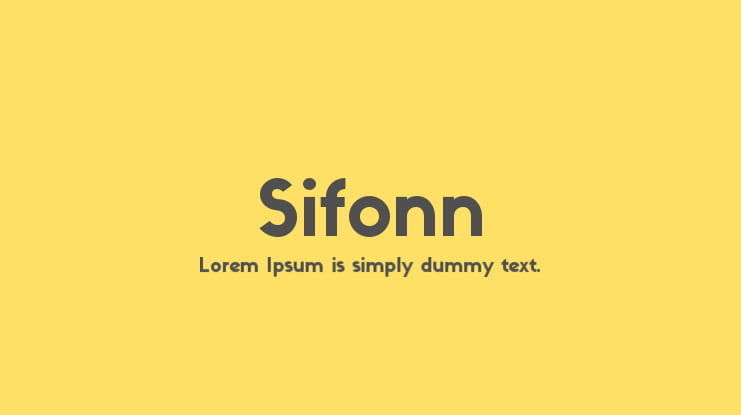 Sifonn Font