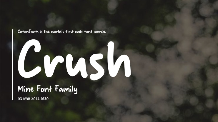 Crush Mine Font