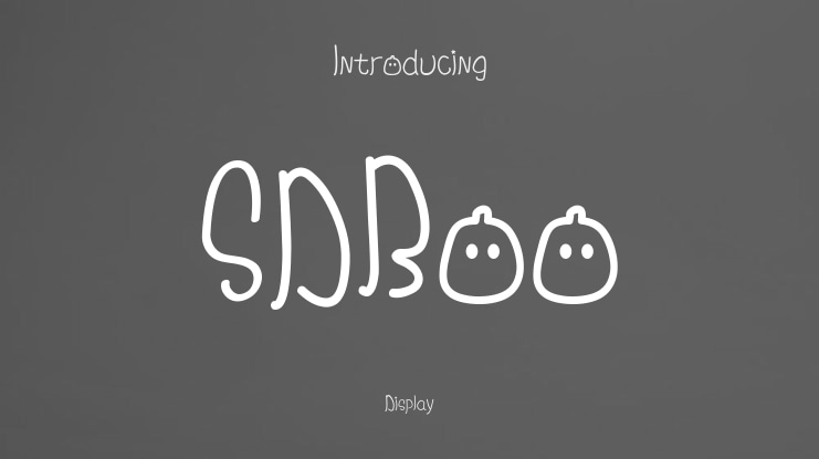 SDBoo Font