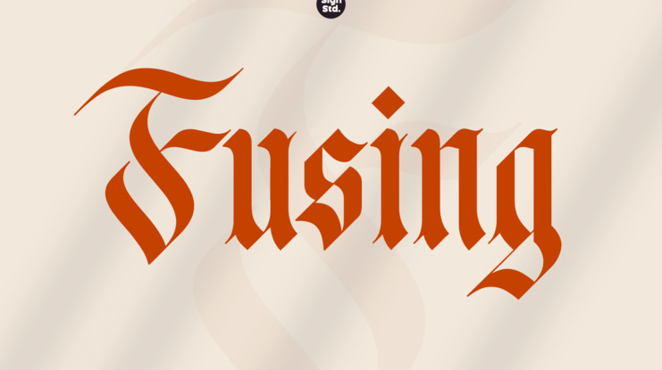 Fusing Blackletter Font